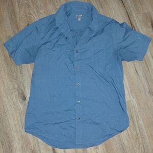 Van Heusen Men's Casual Blue Button Down Shirt